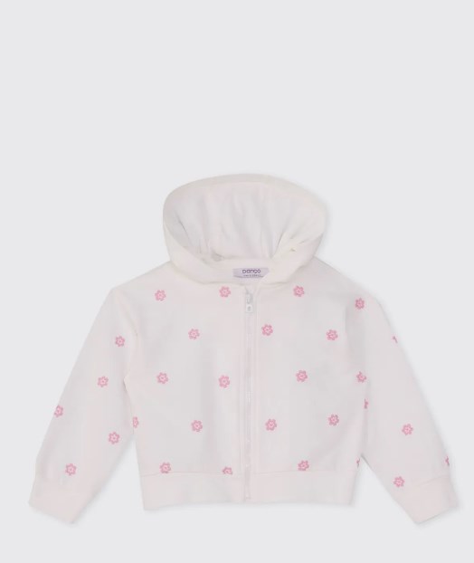 KIZ ÇOCUK MODERN SKETCH FERMUARLI SWEATSHIRT