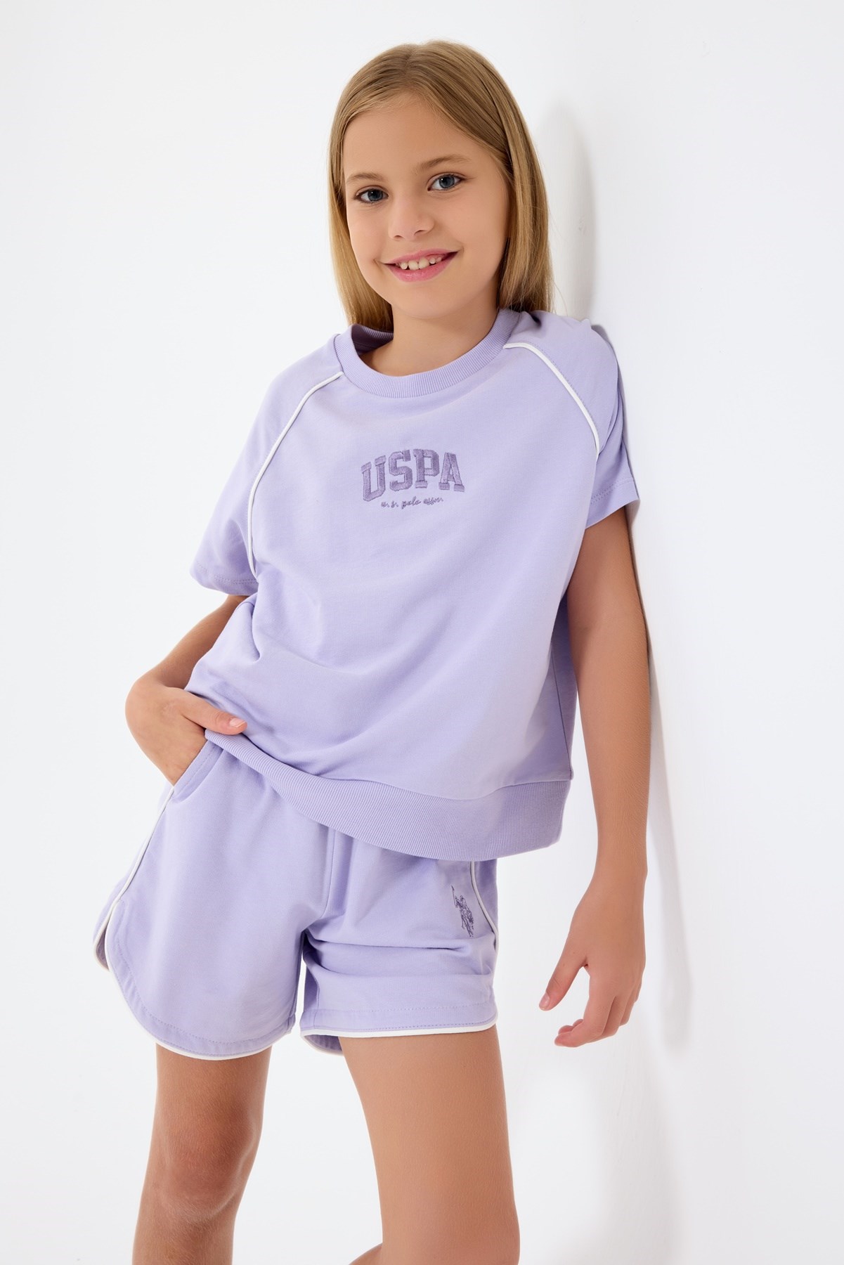KIZ ÇOCUK US2528-G ŞORTLU TAKIM
