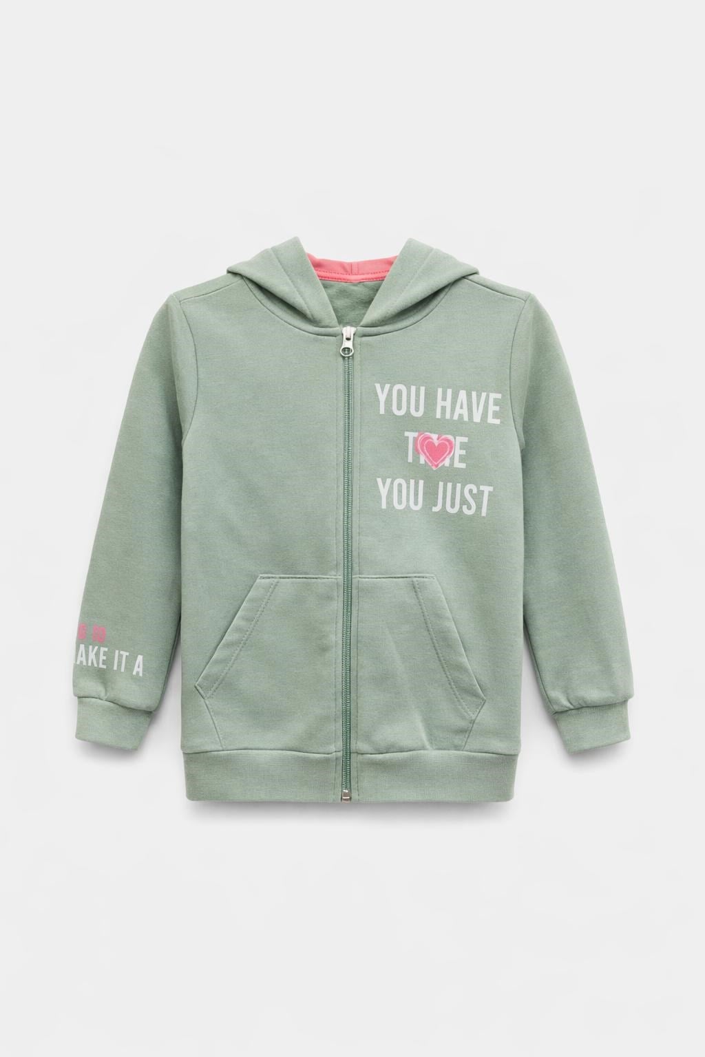KIZ SWEATMONT KAPŞON CEKET GK1090