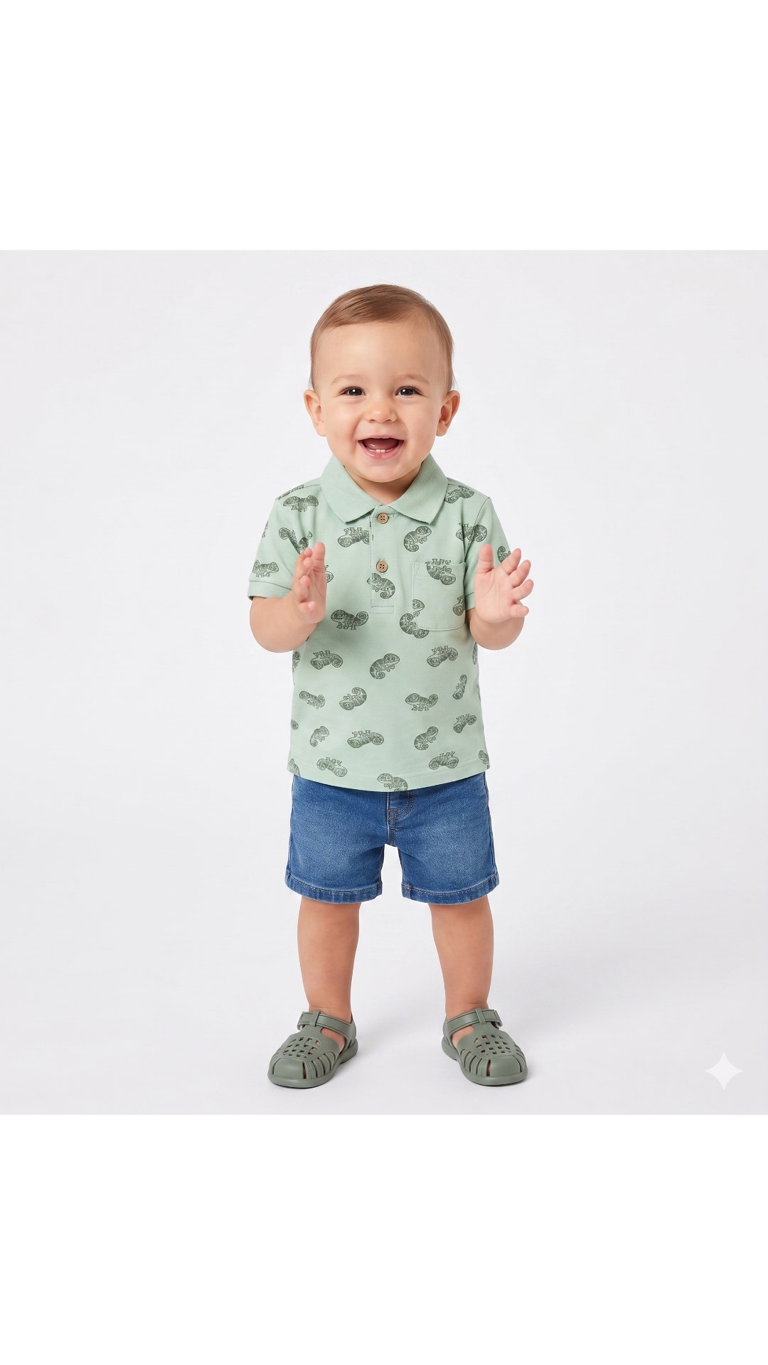 Mayoral Erkek Bebek Polo Yaka Tişört 6 Ay - 4 Yaş SAX