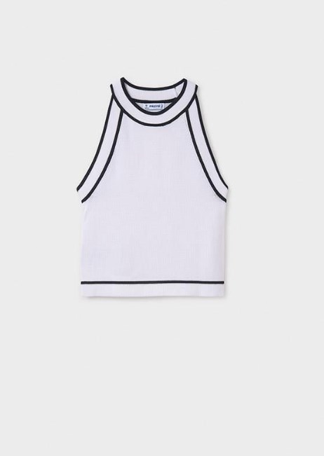 Mayoral Kız Çocuk Halter Yaka Basic Bluz 10-16 Yaş BEYAZ