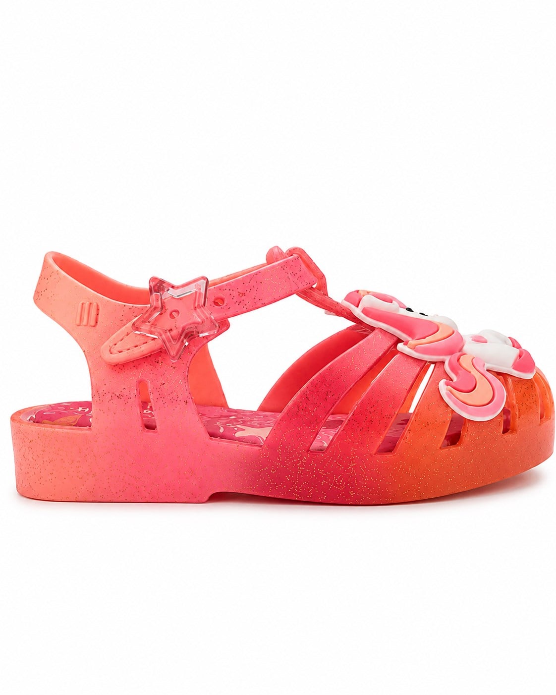 Mini Melissa Kız Çocuk Unicorn Sim Detaylı   Sandalet 22-27 Turuncu - Beyaz
