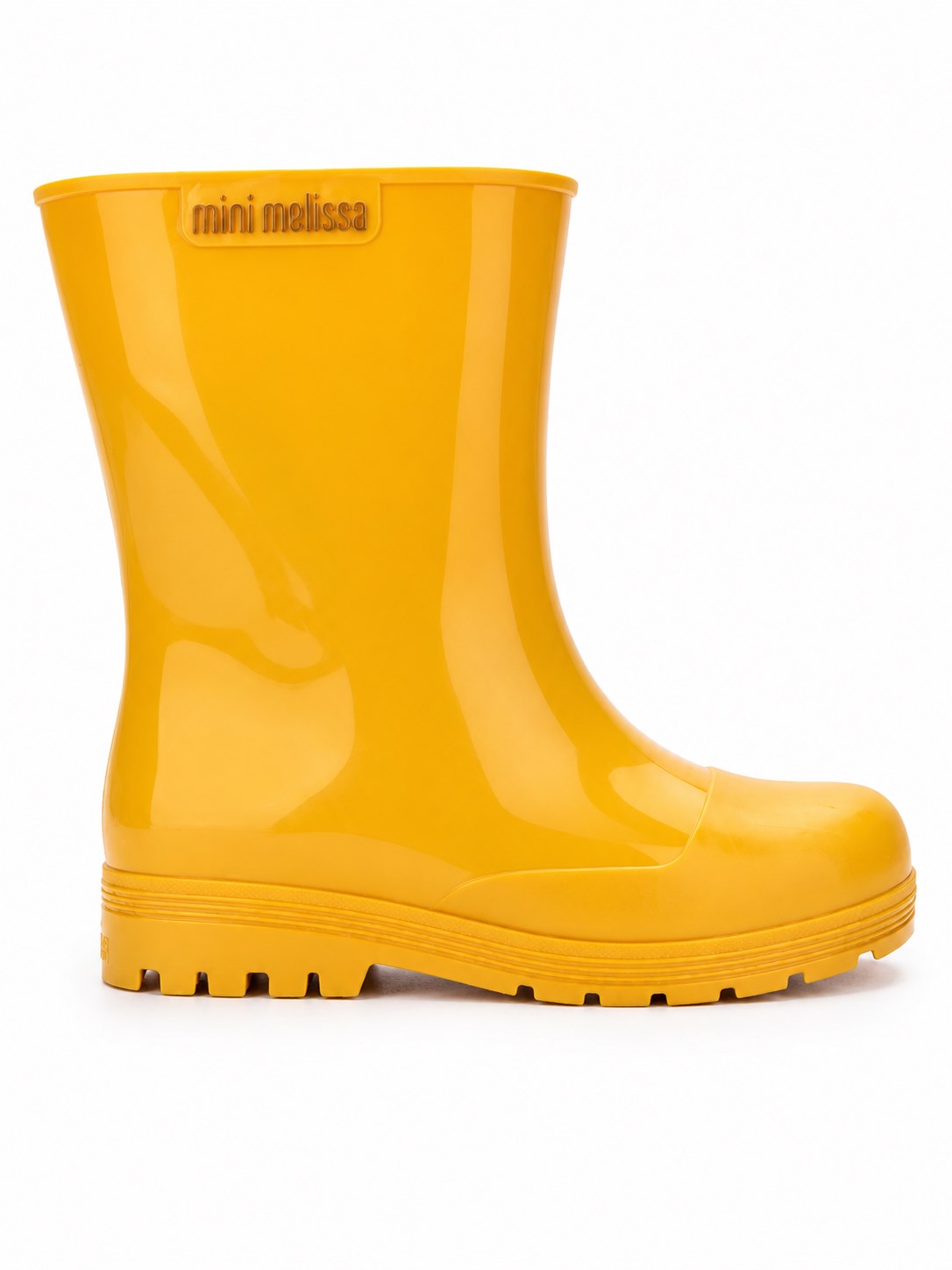 Mini Melissa Welly Glitter Kız Çocuk Simli Yağmur Botu Çizmesi SARI