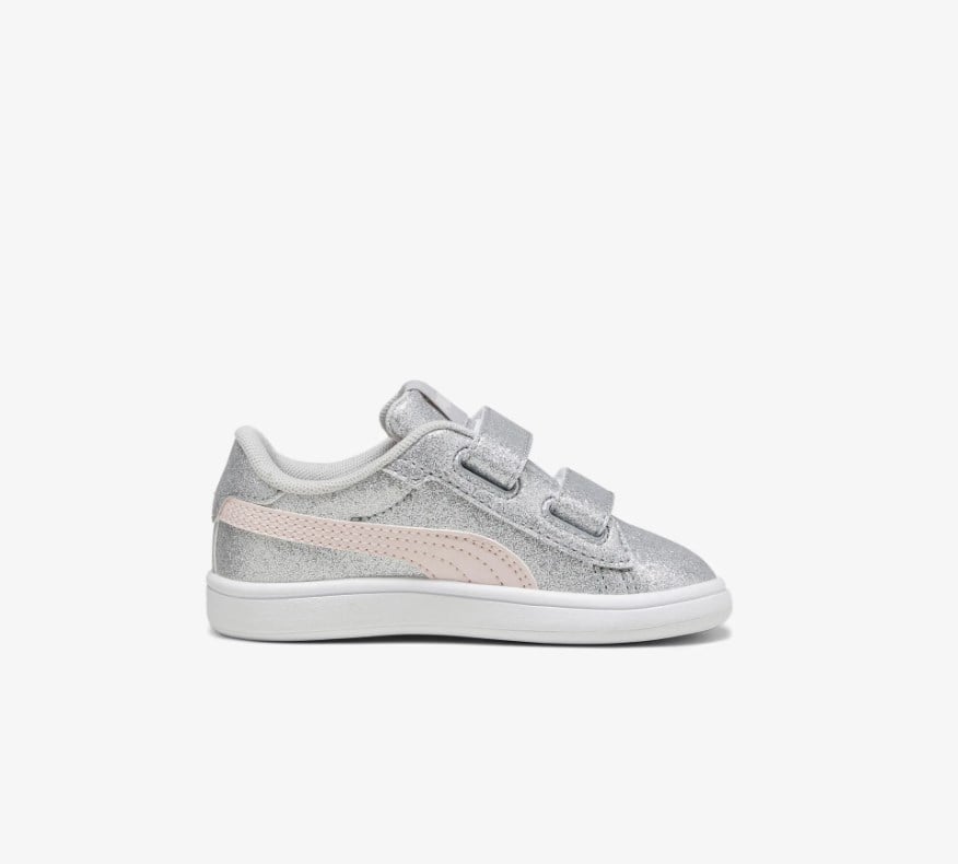 Puma Kız Çocuk  Glitz Glam V Ps Parlak Spor Ayakkabı 22-27 Yaş GÜMÜŞ