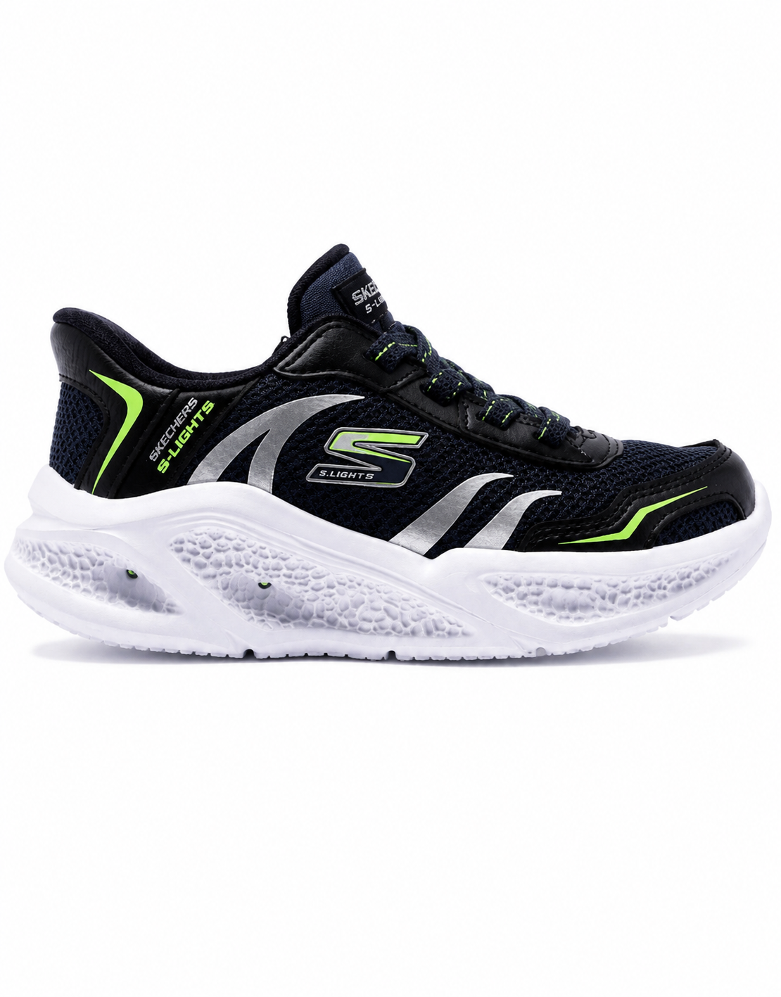 Skechers Erkek Çocuk Meteor Lights Spor Ayakkabı LACİVERT - SİYAH