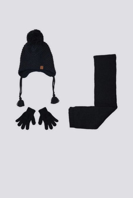 U.S POLO ERKEK BEBEK ATKI-BERE-ELDİVEN SET USB1772