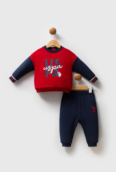 U.S.POLO ASNN ERKEK BEBEK 2Lİ TAKIM  USB2536