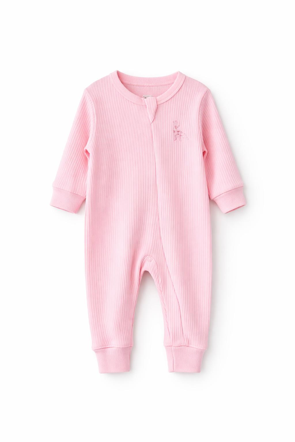 UNİSEX BEBEK FİTİLLİ KUMAŞ FİL ARMALI TULUM GK111