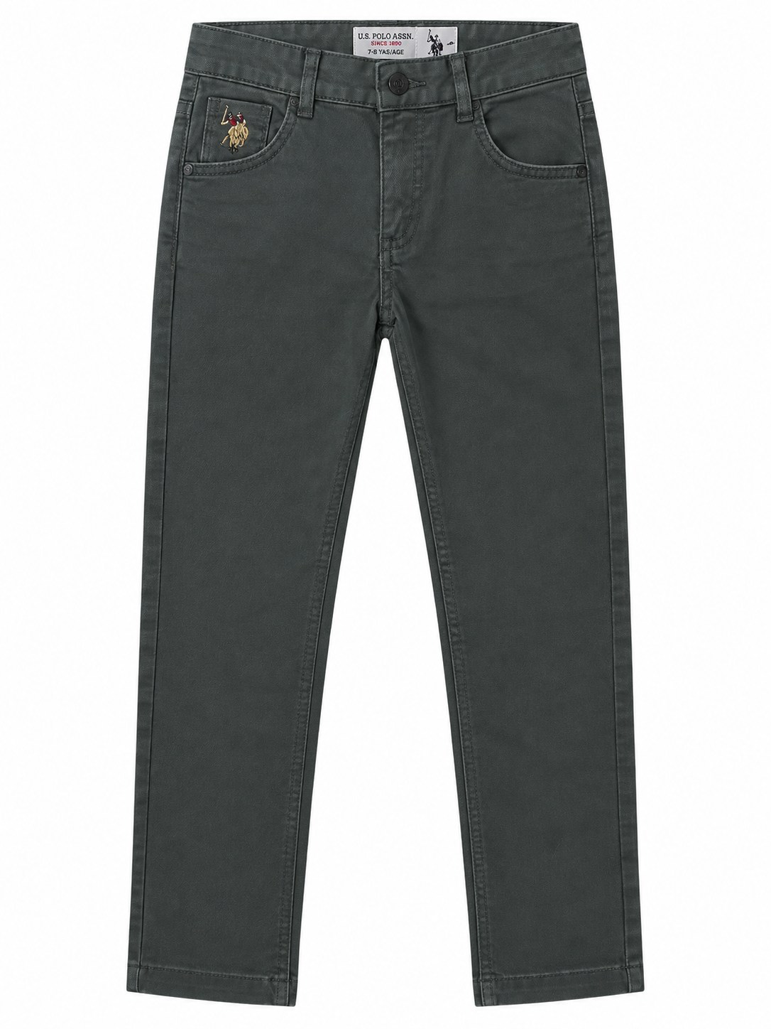 U.S. Polo Assn. Erkek Slim Fit Jean Kot Pantolon FÜME
