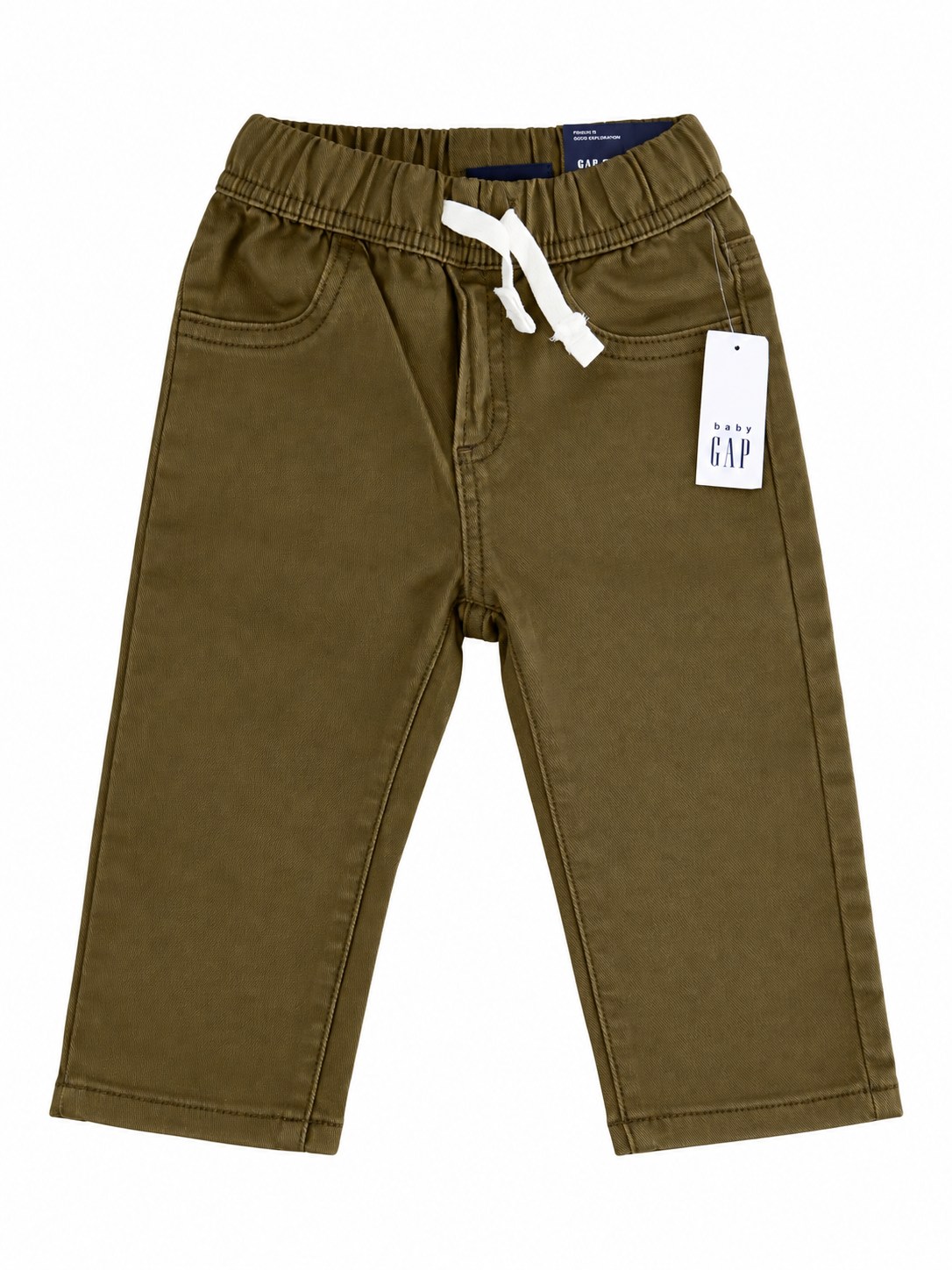 Gap Erkek Bebek Önden Bağcıklı Denim Pantolon BRONZ