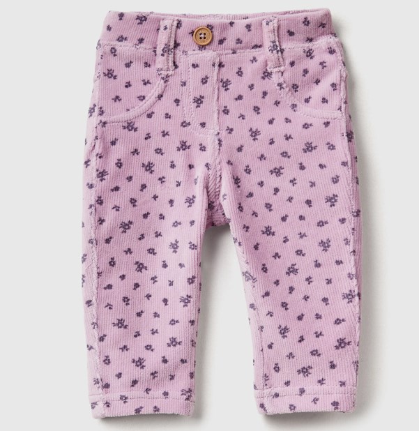 4NNFAE005-25K/ BENETTON /BNT-NB DESENLİ KADİFE TAYT