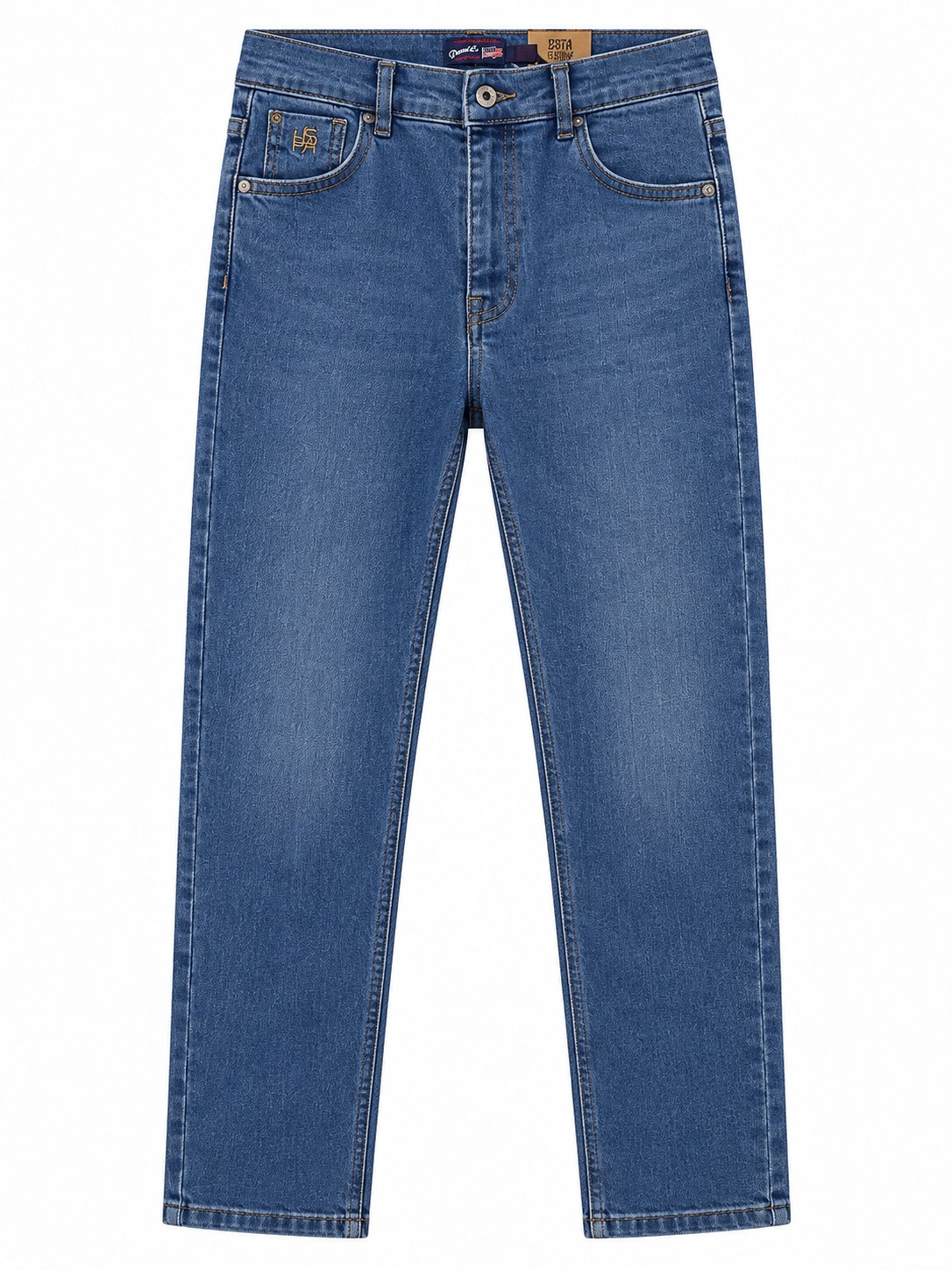 U.S. Polo Assn. Erkek Straight Fit Jean Kot Pantolon 4-12 Yaş AÇIK MAVİ