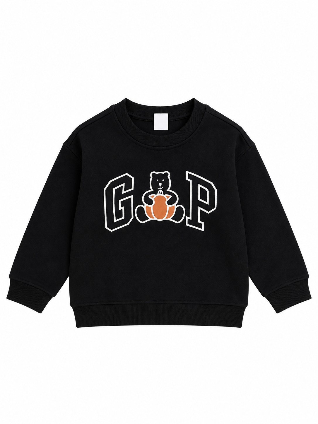 Gap Erkek Bebek Ayı Baskı Sweatshirt SİYAH