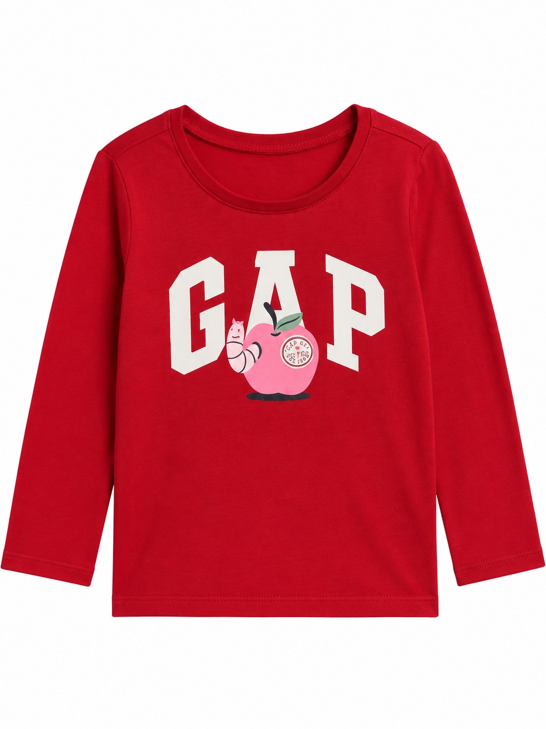 Gap Kız Bebek Cute To The Core Baskı T-shirt KIRMIZI