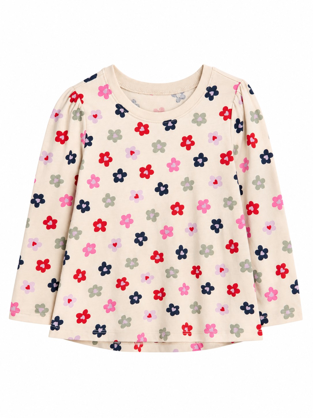 Gap Kız Bebek Çiçek Baskı T-shirt CHINO