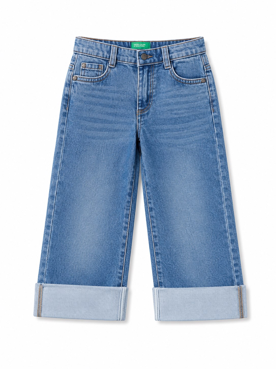 Benetton Erkek Bebek Denim Pantolon MAVİ