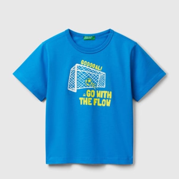 BENETTON ERKEK ÇOCUK 3I1XG10IJ BENETTON TİŞÖRT GKB0054 MAVİ