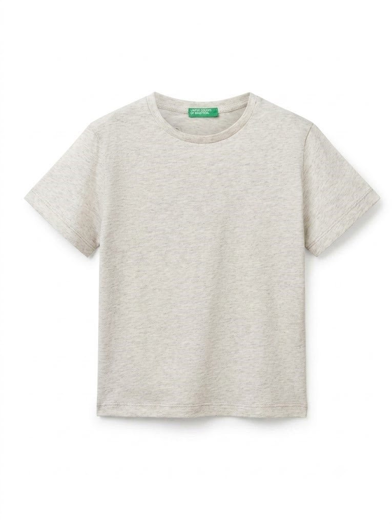 Benetton Erkek Çocuk Kısa Kollu Tişört 1-6 Yaş GRİ