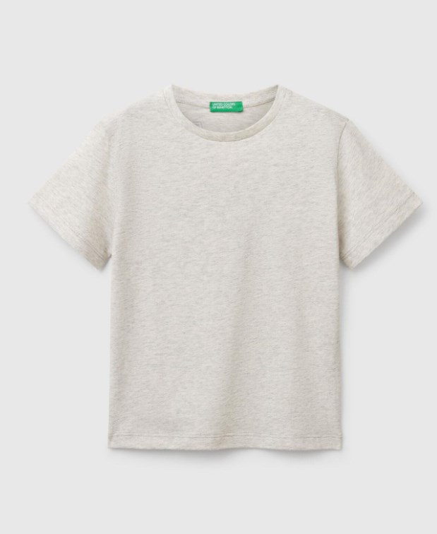 Benetton Erkek Çocuk Kısa Kollu Tişört 1-6 Yaş GRİ