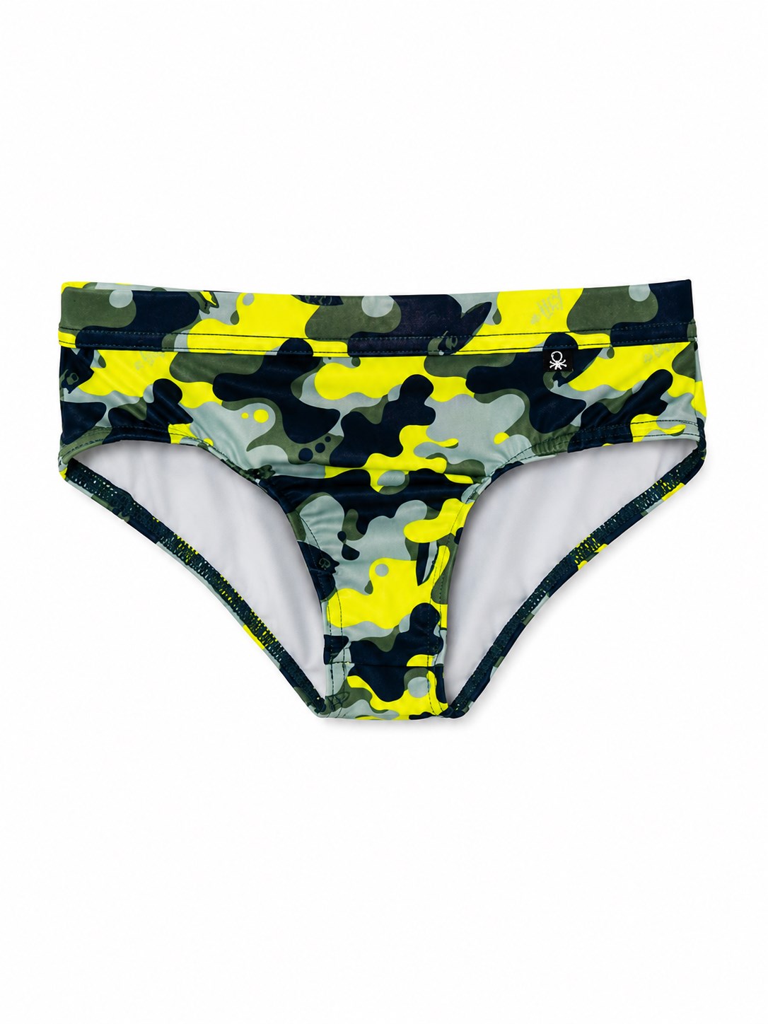 Benetton Erkek Çocuk Logo Baskı Yüzme Slip 3-8 Yaş ÇOK RENKLİ