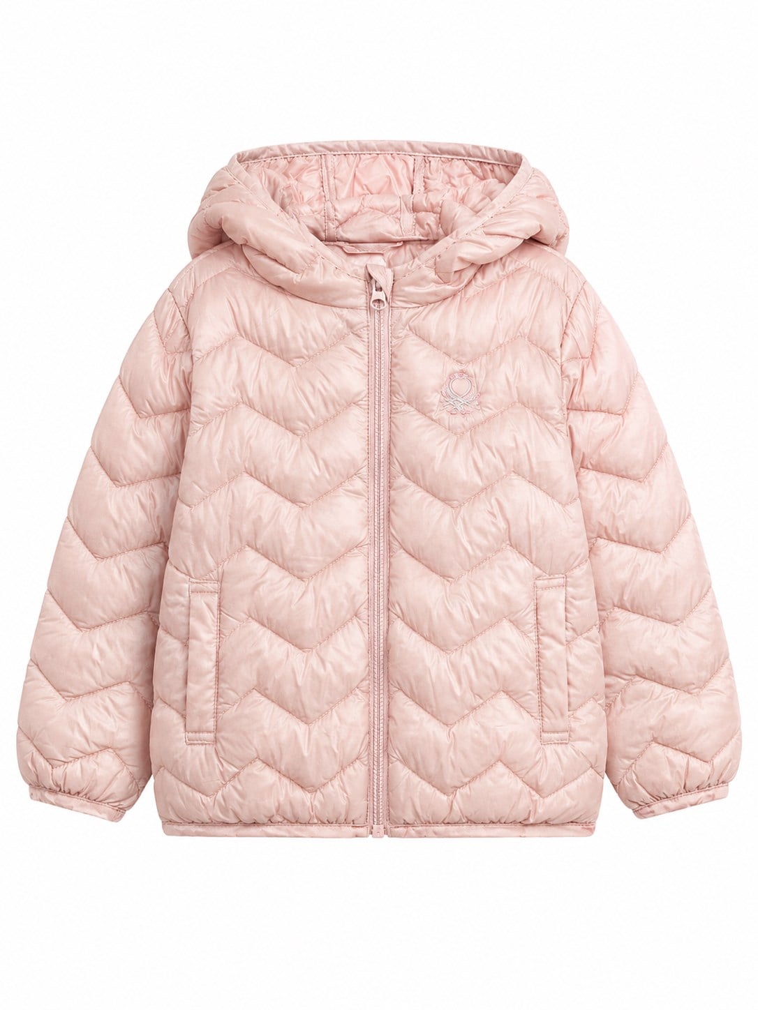 Benetton Kız Bebek Şişme Mevsimlik Mont 1-6 Yaş AÇIK PEMBE