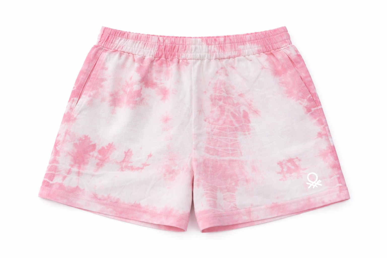 Benetton Kız Çocuk Batik Desen Kısa Kollu Tişört 4-14 Yaş TURUNCU