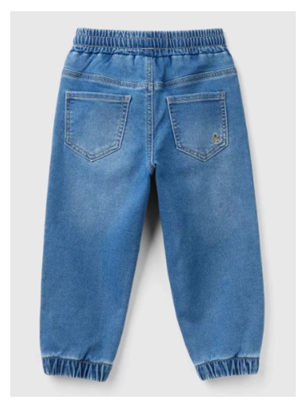 BNT-BB PAÇA LASTİKLİ DENİM PANTOLON LACİVERT
