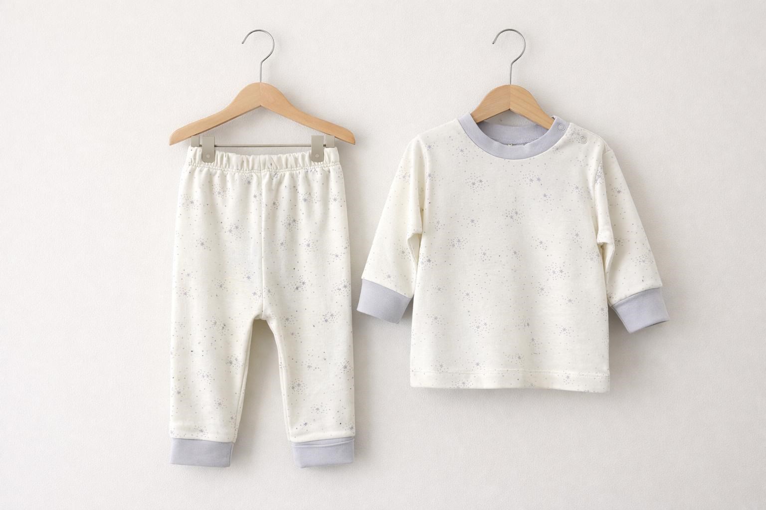 Ciccim Baby Erkek Bebek Yıldız Baskı 2li Pijama Takımı 3-18 Ay GRİ