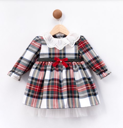 CUMİNO KIZ BEBEK CMN3596 LAUREL ELBİSE KIRMIZI