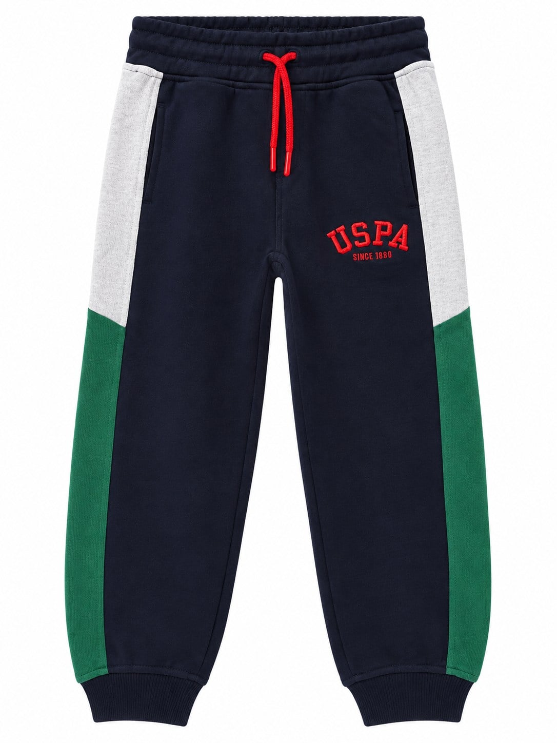 • U.S. Polo Assn. Erkek Çocuk Renk Bloklu Logolu Eşofman Altı LACİVERT