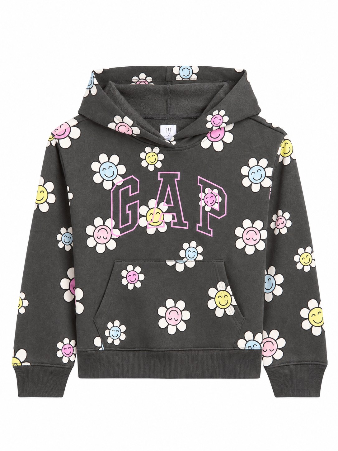 Gap Kız Çocuk Çiçek Gülücük Baskı Sweatshirt SMILEY FACE