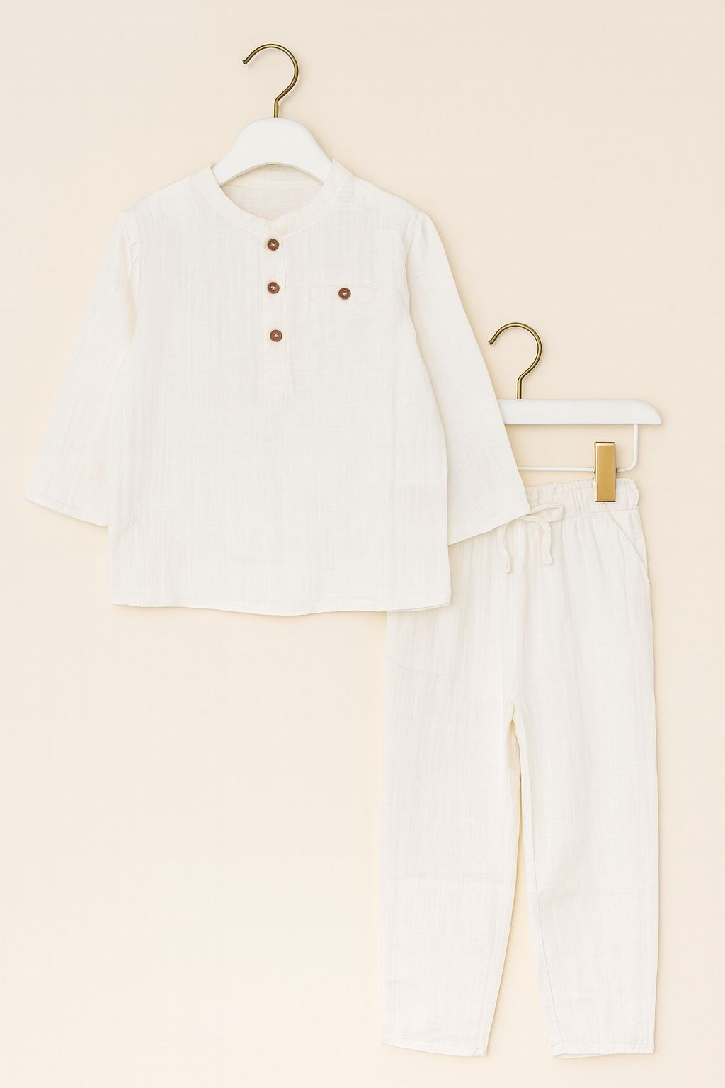 ERKEK ÇOCUK BASİC ÖNÜ DÜĞMELİ PİJAMA TAKIMI GK2010