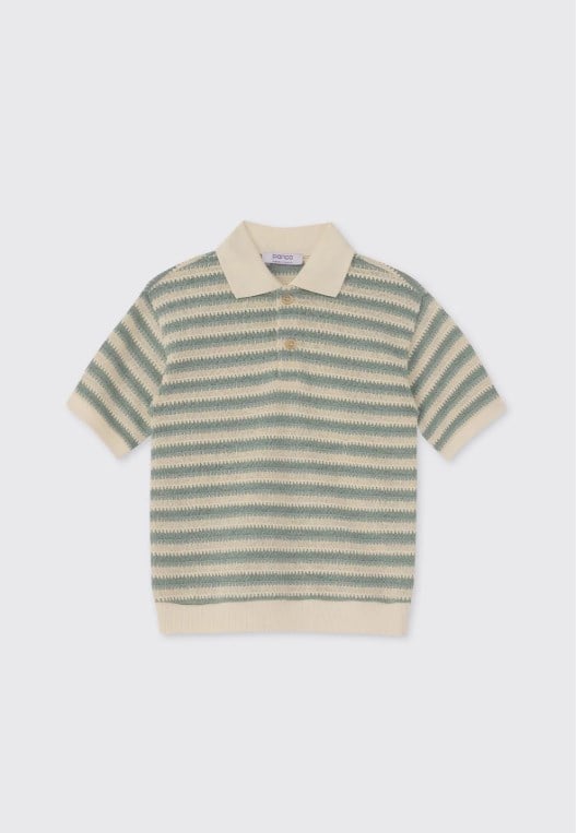 ERKEK ÇOCUK NOVA ANTIQUE YAKALI KISA KOLLI T-SHIRT
