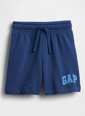 Gap  Erkek Bebek Lacivert Logo Detaylı Fransız Havlu Kumaş Şort 0-5 Yaş LACİVERT