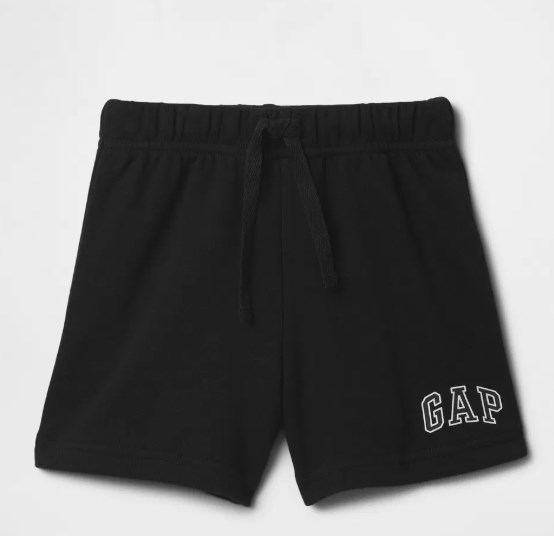 Gap Erkek Bebek Paçası Yazılı Beli Lastikli Şort 6 Ay - 5 Yaş SİYAH