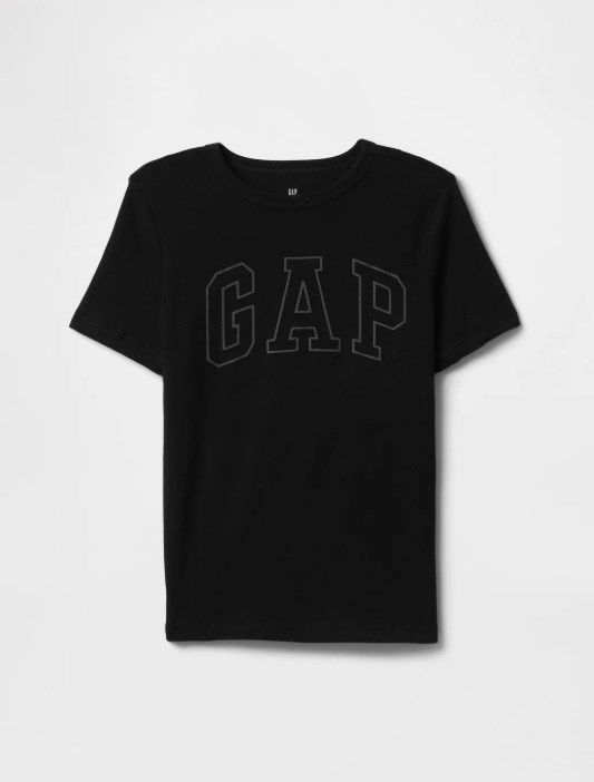 Gap Erkek Çocuk Baskı Detaylı Tişört SİYAH