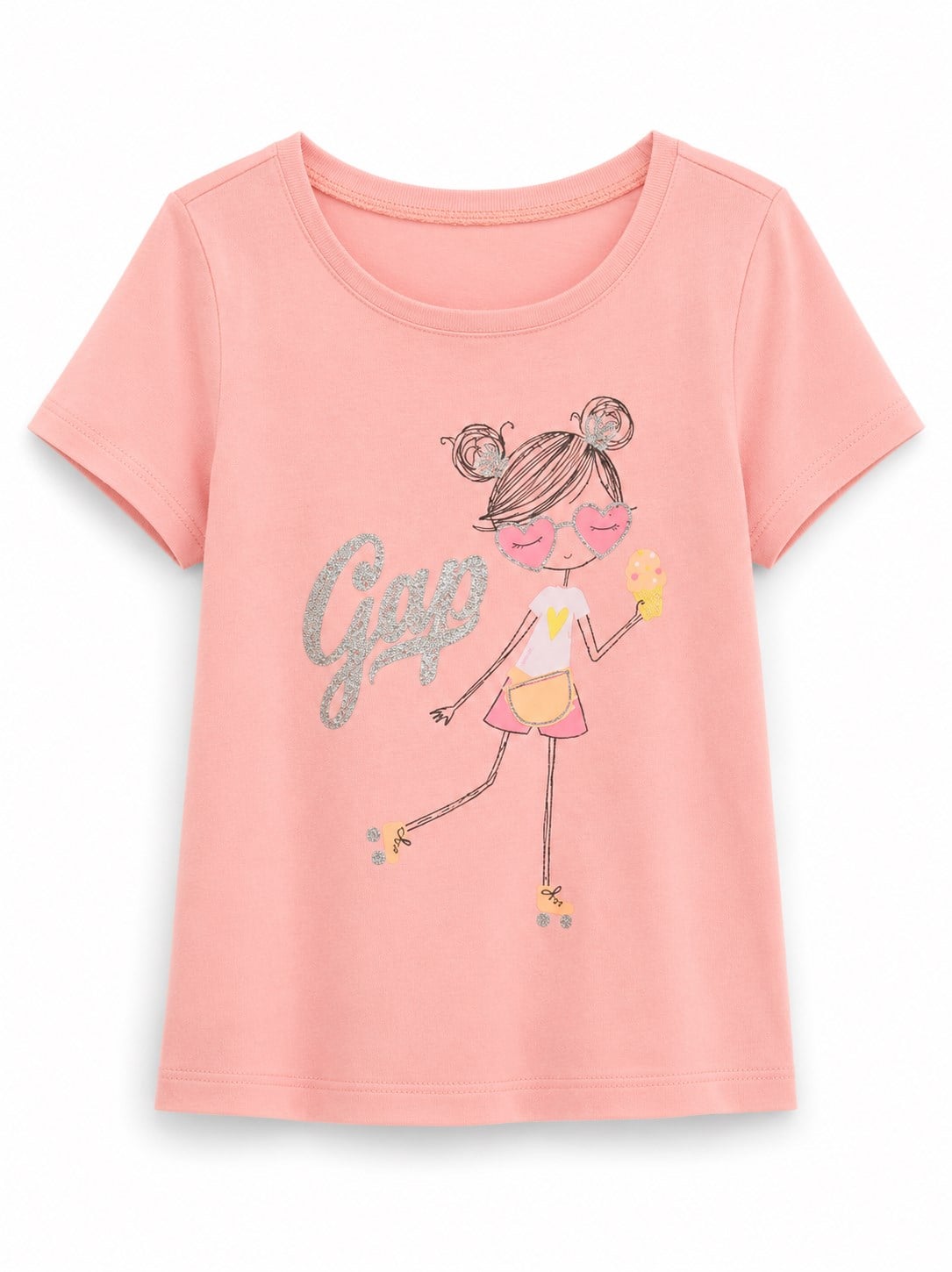 Gap Kız Bebek Grafik Baskılı Tişört 6 Ay 5 Yaş ÇOK RENKLİ