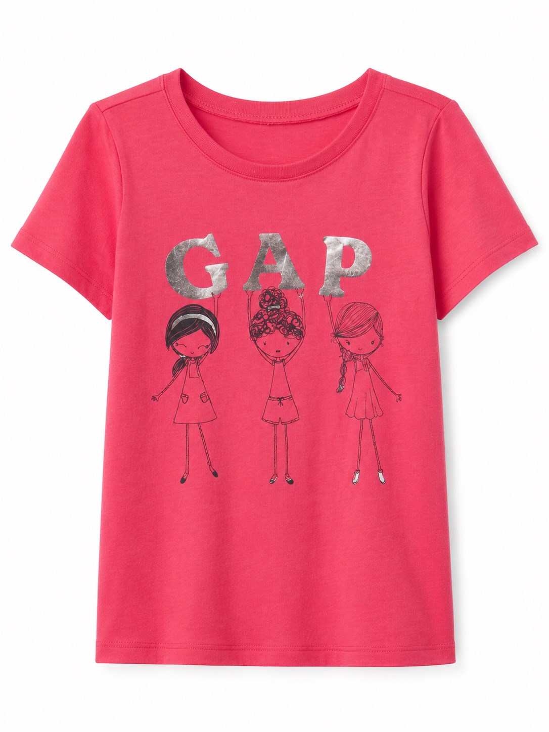 Gap Kız Bebek Grafik Desenli Tişört  12-18 Ay 6-12 Yaş KIRMIZI