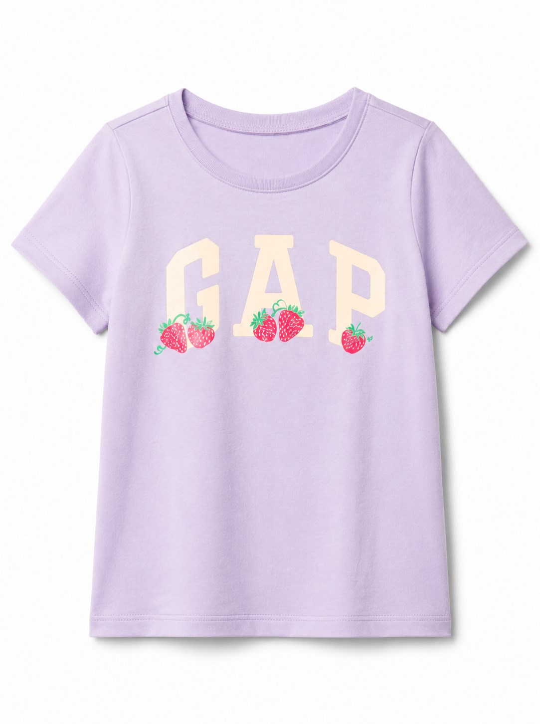 Gap Kız Bebek Kısa Kollu Çilek Detaylı Tişört 12 Ay 12 Yaş MOR