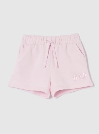 Gap Kız Bebek Logo Pull-On Fransız Havlu Kumaş Şort 1-5 Yaş PEMBE