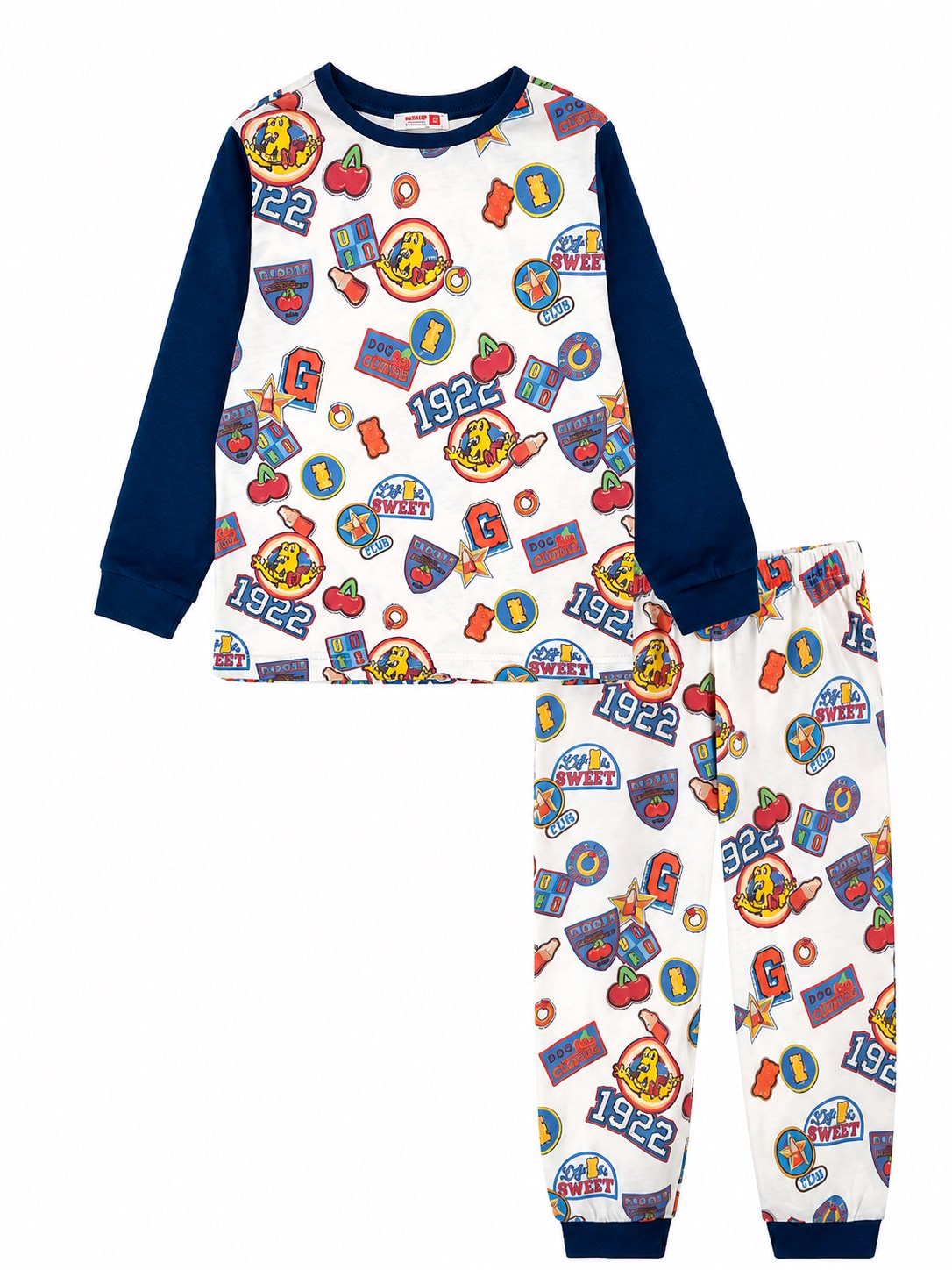 Haribo Lisanslı Erkek Çocuk Pijama Takımı LACİVERT