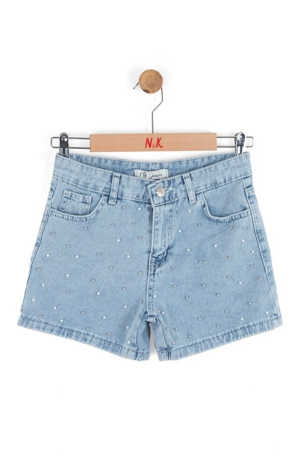 Kız 58717-İncili Şort 8/14