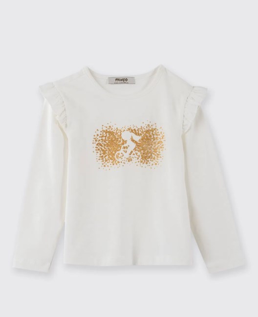 KIZ BEBEK 2521GB05009 SCIENCE PROJECT BASKI DETAYLI TŞÖRT