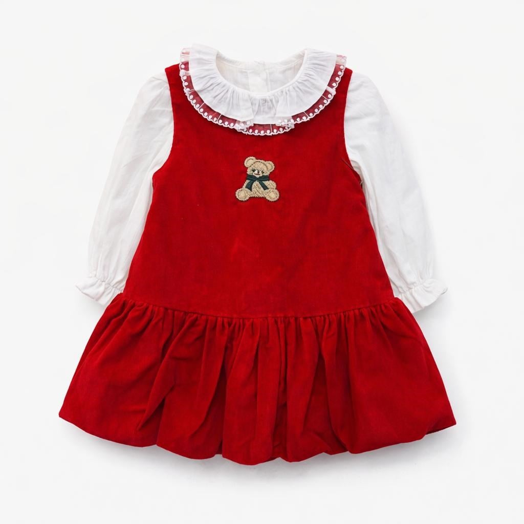 KIZ BEBEK CMN3814 BEAR DETAY 2Lİ TAKIM