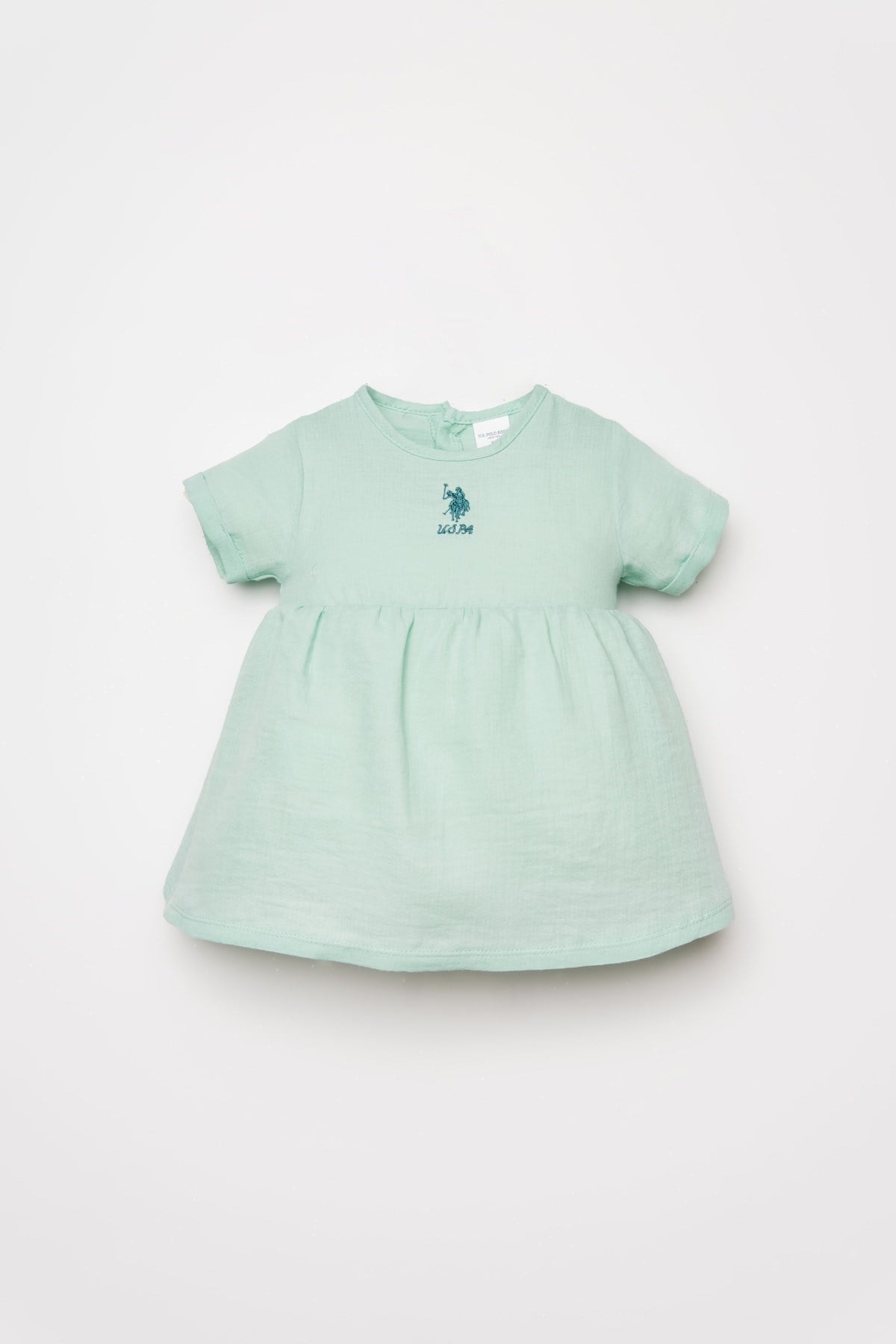 KIZ BEBEK USB2977 MÜSLİN ELBİSE