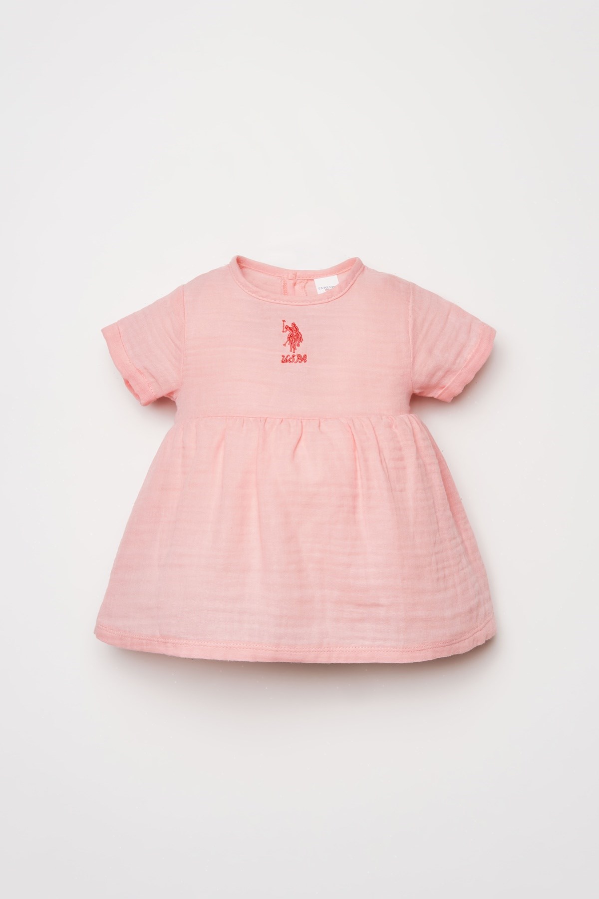 KIZ BEBEK USB2977 MÜSLİN ELBİSE