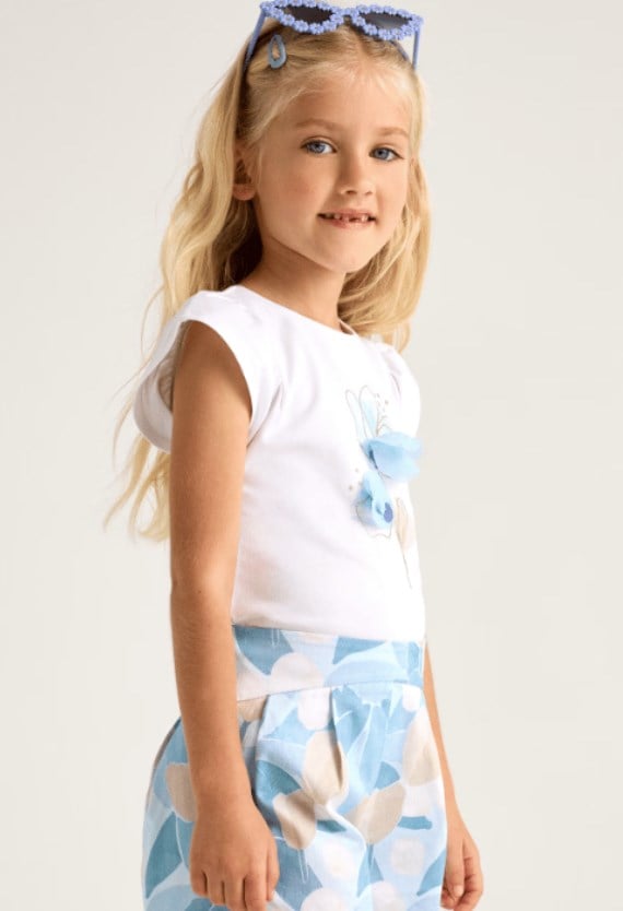 KIZ ÇOCUK 3905 DESENLİ SKORT GKM0193