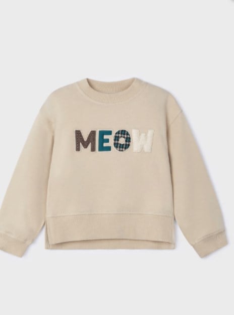 KIZ ÇOCUK 4482 KABARIK KOLLU SWEATSHIRT GKM0069