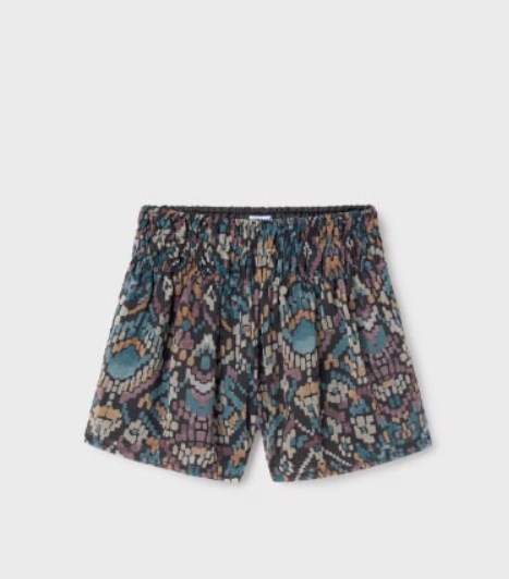 KIZ ÇOCUK 7975 BASKILI ŞORT ETEK GKM0080