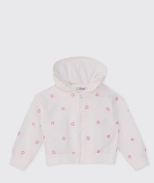 KIZ ÇOCUK MODERN SKETCH FERMUARLI SWEATSHIRT